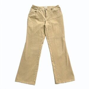 St. John's Bay Stretch Boot Cut Light Tan Corduroy Jeans Size 8